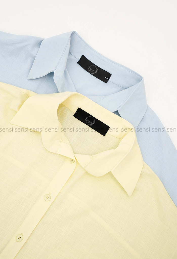 شومیز کراپ بغل دکمه کد1005301